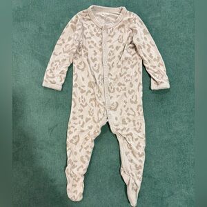 Kyte BABY Oat Leopard Footie 3-6mo